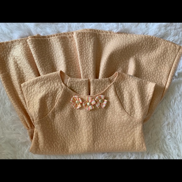 Pippa and Julie Little Girls Pleather dress. - Picture 4 of 4